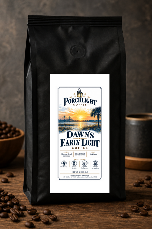 Dawn's Early Light private-label coffee bag