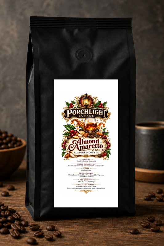 Almond Amaretto Flavored Coffee private-label coffee bag