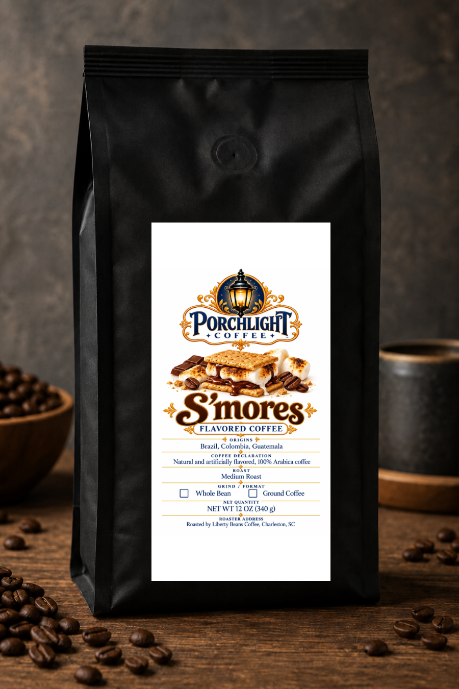 S'mores private-label coffee bag