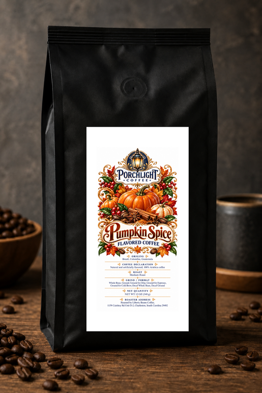 Pumpkin Spice Flavored private-label coffee bag